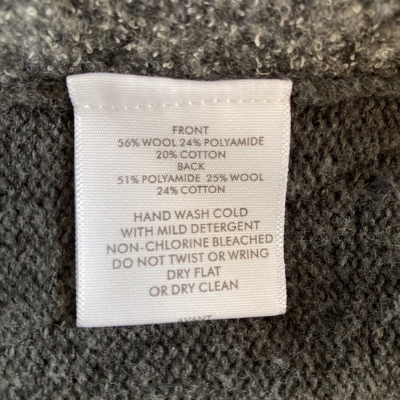 White + Warren Wool Blend Sleeveless Turtleneck Tunic Knit Sweater - Picture 5 of 11